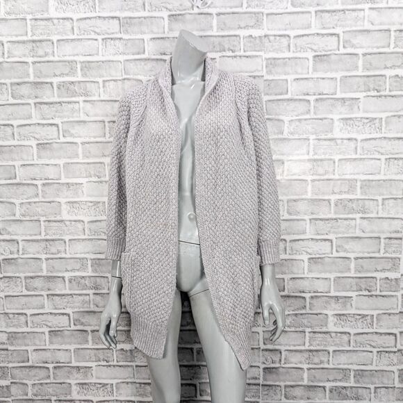 VINCE Women's Wool Cashmere blend open cardigan gray knit size XS - Picture 1 of 9